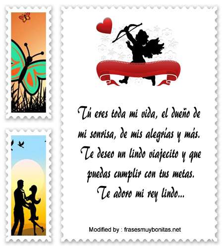 Frases para mi novio que se va de viaje  Mensajes de amor 