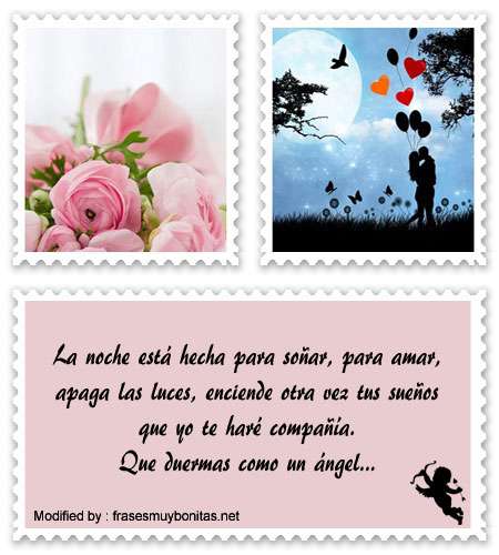 dedicatorias de buenas noches para mi novia