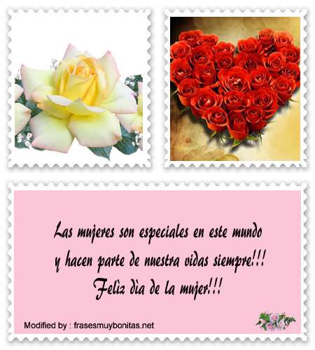 Bonitas tarjetas con dedicatorias de amor para el día de la Mujer