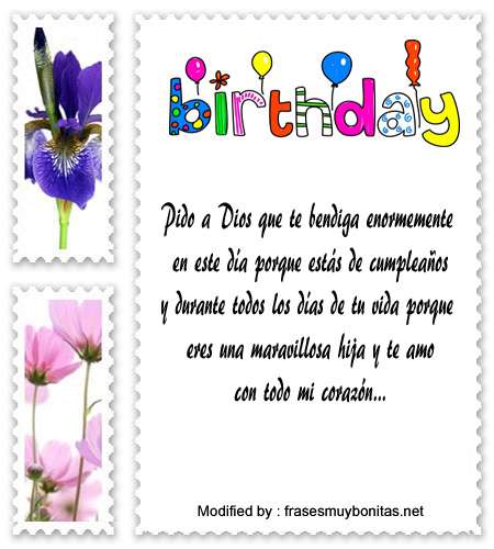 Nuevos Mensajes De Cumpleaños Para Una Hija | Saludos De Cumpleaños -  