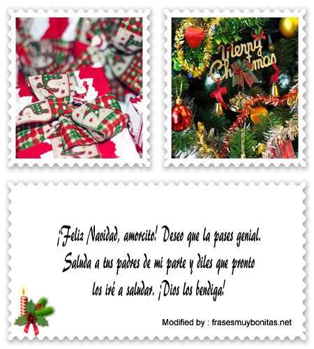 Tarjetas bonitas con dedicatorias de Navidad