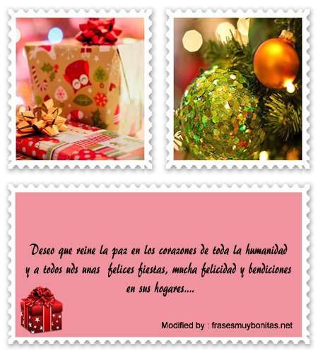 tarjetas con mensajes de Navidad
