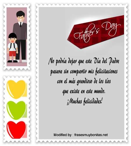 Lindos Mensajes Por El Día Del Padre Para Mi Tio│Bonitas Frases Por El Día  Del Padre Para Un Tio 