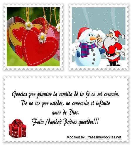 Saludos de Navidad para los Padres Saludos de Navidad para los Padres