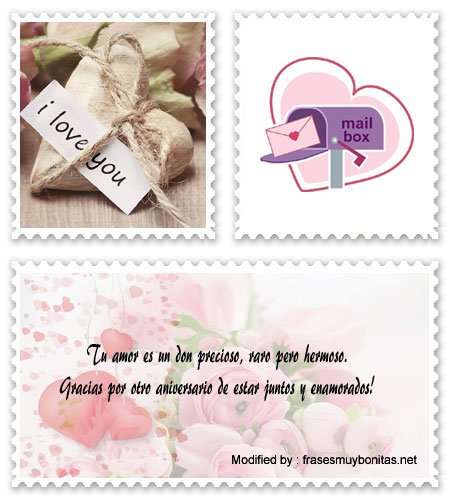 bonitas tarjetas románticas de aniversario de novios para descargar.#MensajesDeAmor