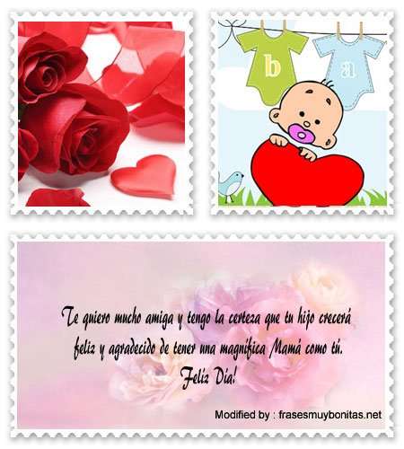 tarjetas frases por el Día de la Madre para una amiga.#SaludosParaDiaDeLaMadreParaAmiga