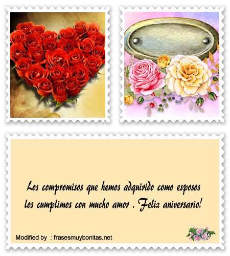 frases y tarjetas de aniversario de novios para celular.#FrasesDeAniversario