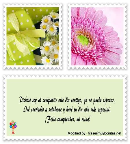enviar los mejores saludos de feliz cumpleaños para novios por Messenger.#SaludosDeCumpleañosParaMiNovia