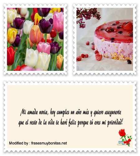 enviar los mejores saludos de feliz cumpleaños para novios por Messenger.#SaludosDeCumpleañosParaMiNovia