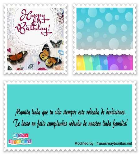 mensajes de texto para cumpleaños para mi Mamá.#FrasesDeCumpleaños