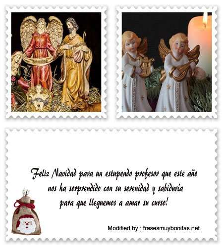 Buscar mensajes para dedicar en Navidad a un profesor por Whatsapp.#FrasesDeNavidadParaMiMaestra