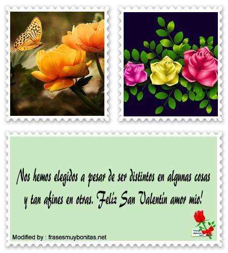 Románticas frases para  San Valentín.#SaludosParaSanValentín