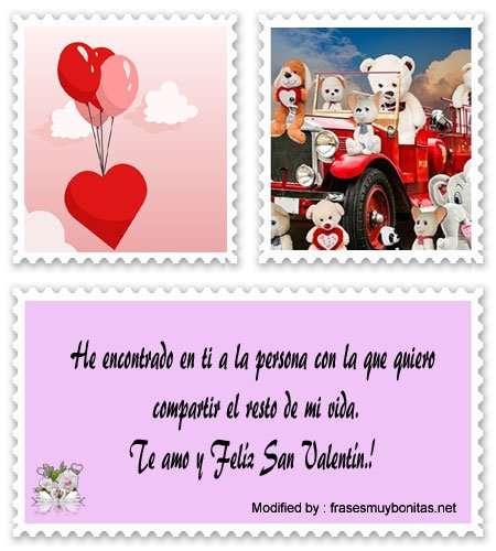 bonitas frases románticas para San Valentín para novios.#SaludosParaSanValentín