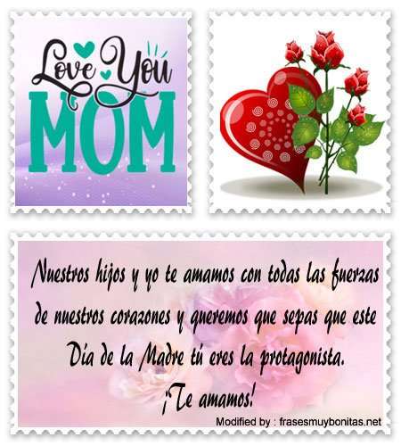 Frases y tarjetas de amor para enviar a Mamá por celular.#MensajesParaDíaDeLaMadre